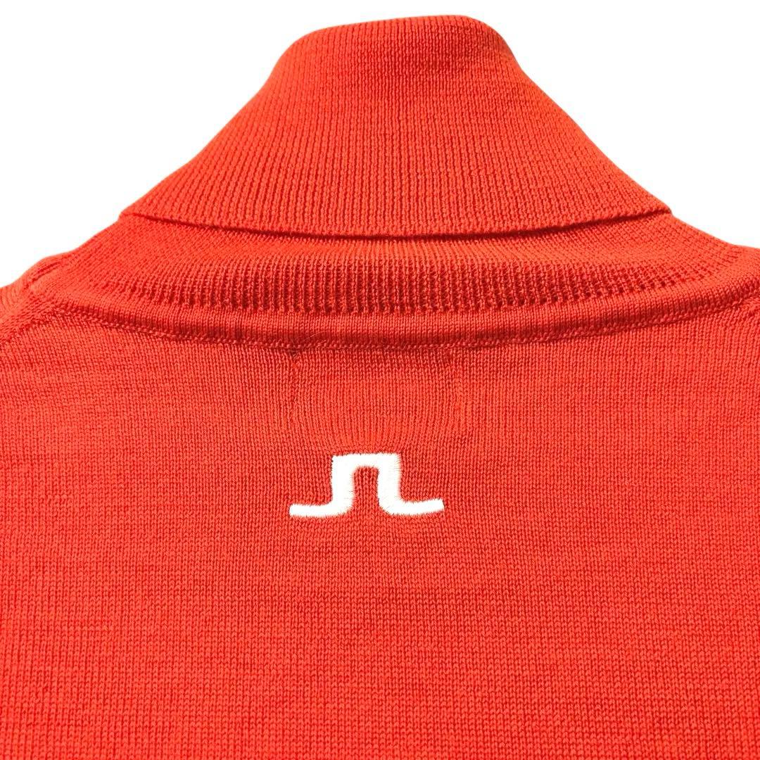 美品✨ J.LINDEBERG セーター ニット オレンジ ゴルフウェア