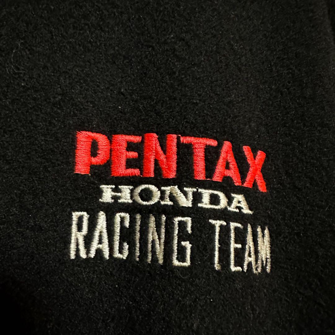 ✨HONDA PENTAX ホンダ 刺繍 ウール レザー ジャケット M✨