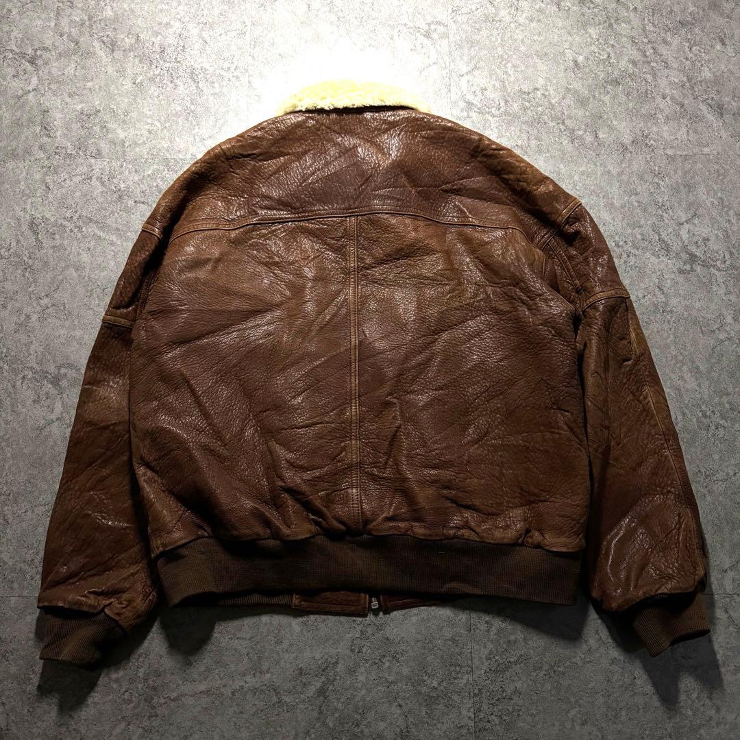 【90s vintage】フライトジャケット　XL G1 レザージャケット　本革