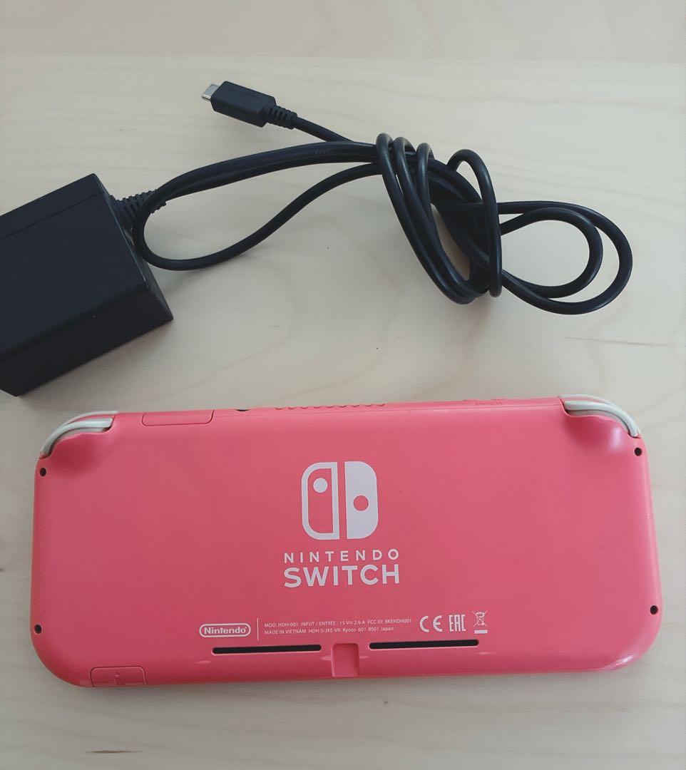 ジャンク品 任天堂Switch Lite コーラル ピンク 本体　スイッチライト