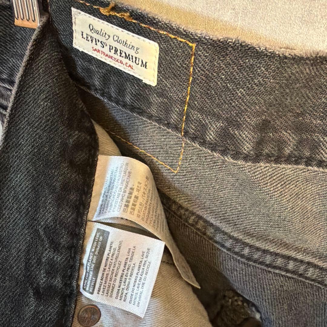 リーバイス 578 baggy W32 L30 ブラック フェード バギー