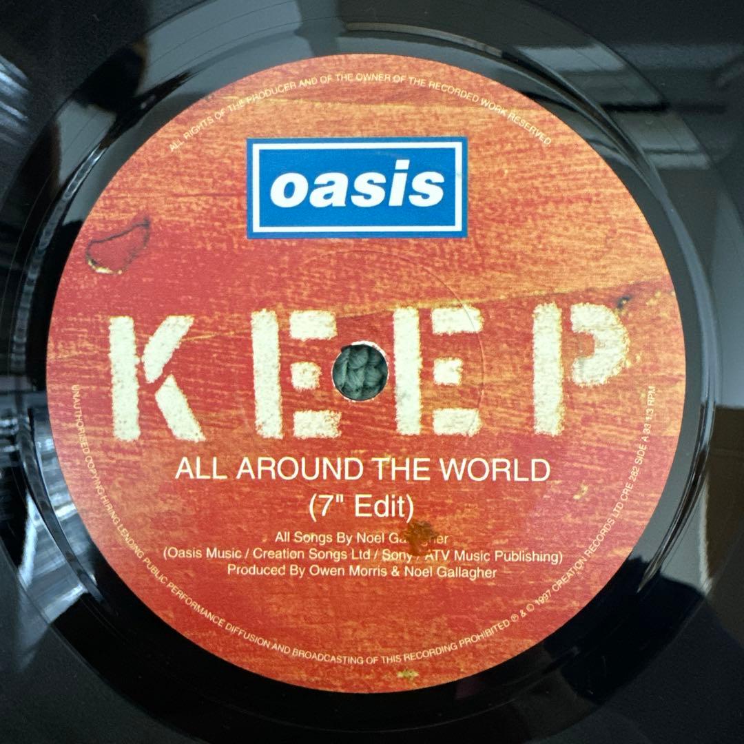 oasis『ALL AROUND THE WORLD』7inch ep レコード