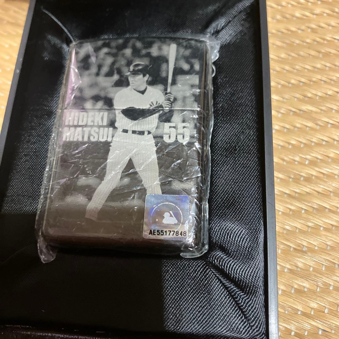 未使用品！レア！松井秀喜 記念グッズ 背番号55 ケース付zippoライター‼️