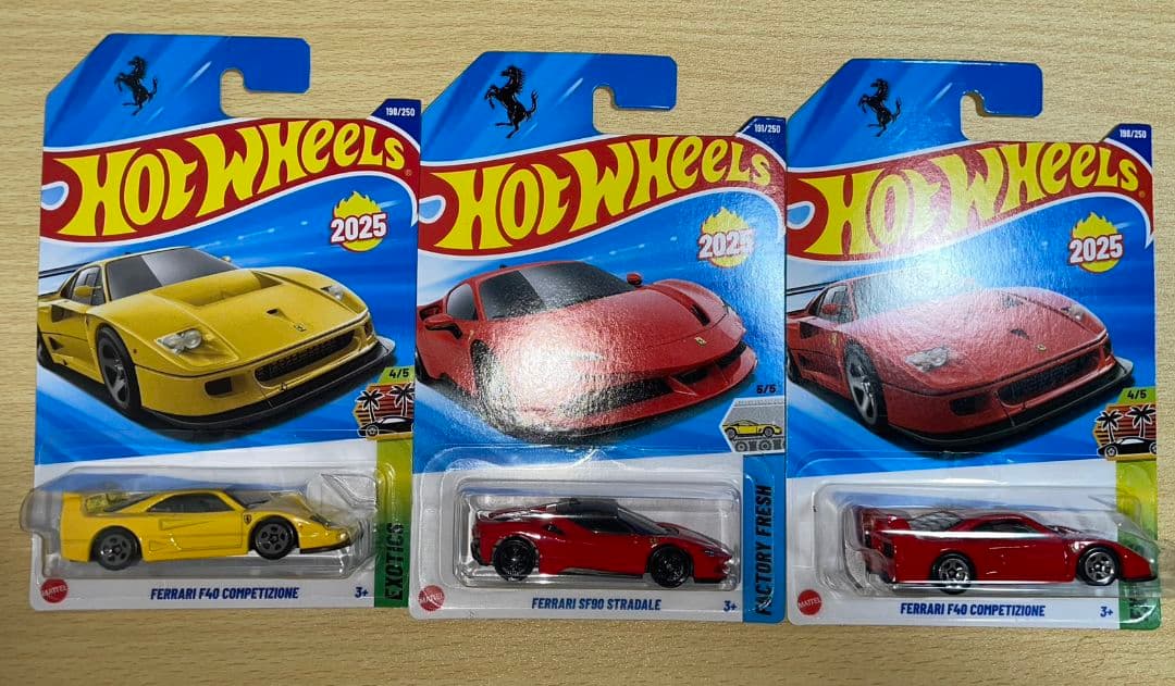 ホットウィールフェラーリミニカー 9台セット F50 F40 360モデナなど