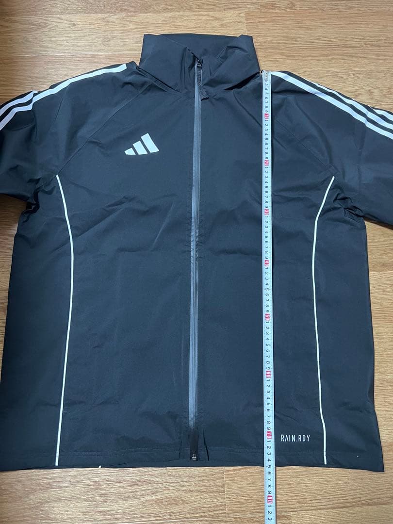 【美品/新品 未使用】adidas ブラック ウィンドブレーカー