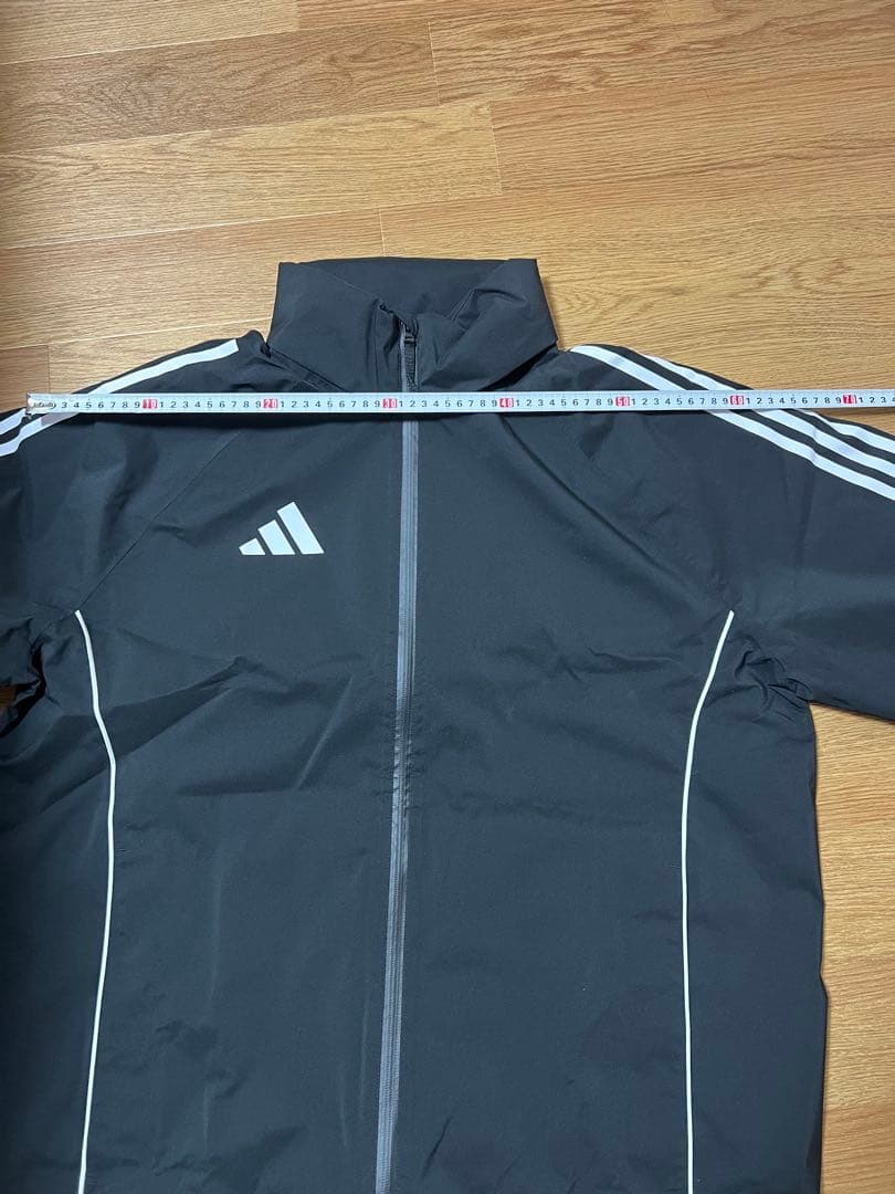 【美品/新品 未使用】adidas ブラック ウィンドブレーカー