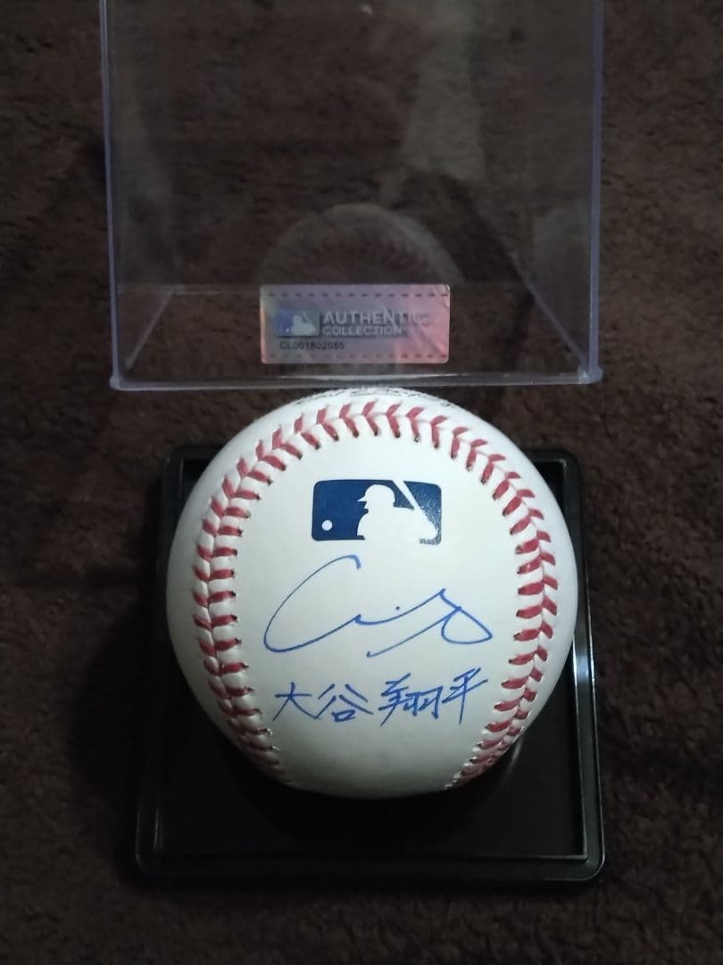 大谷翔平　直筆サインボール　ケース付き　MLB試合球