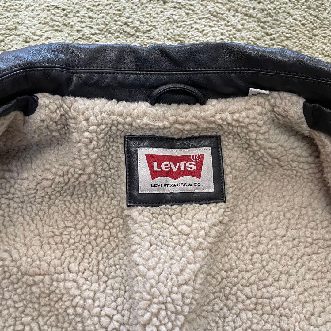 リーバイス、Levis、レザージャケット、ダークブラウン