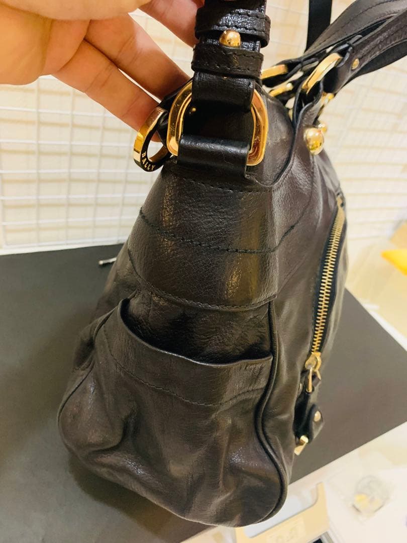 【まあまあ美品】BALLY バリー　2way トート　ショルダーバッグ 本革
