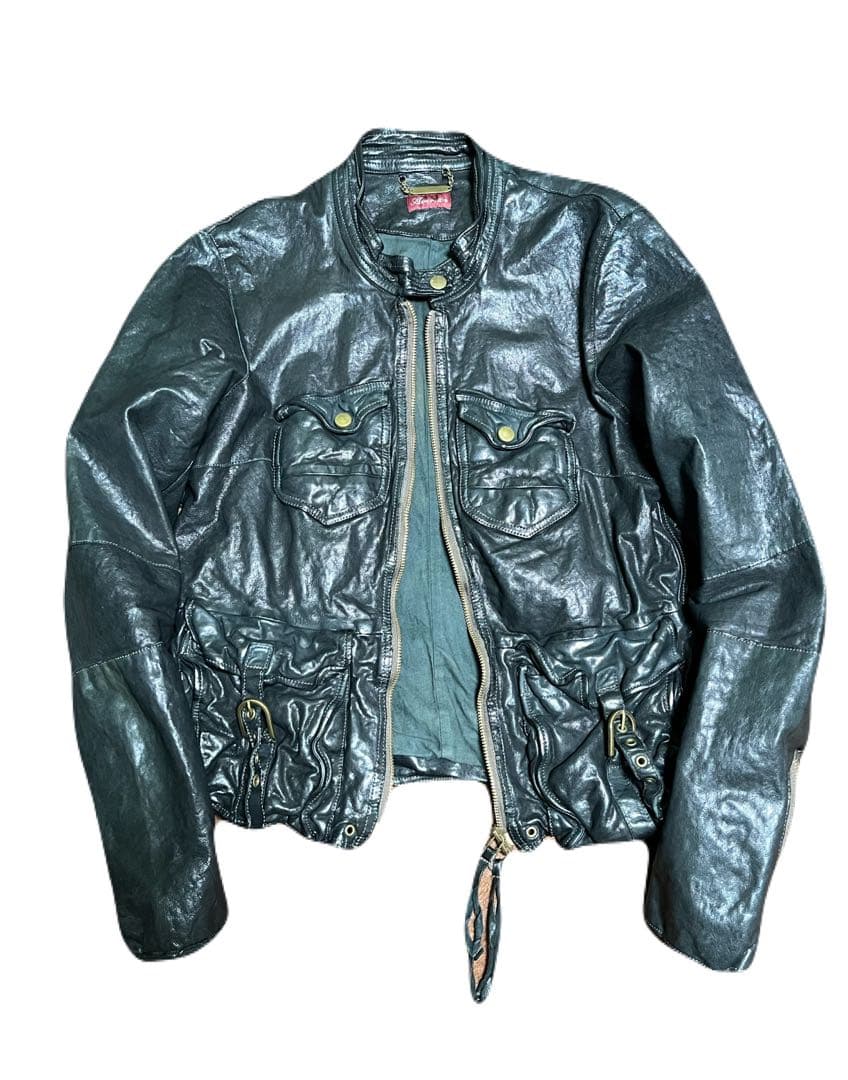 【Reem】archive avirex leather jacket