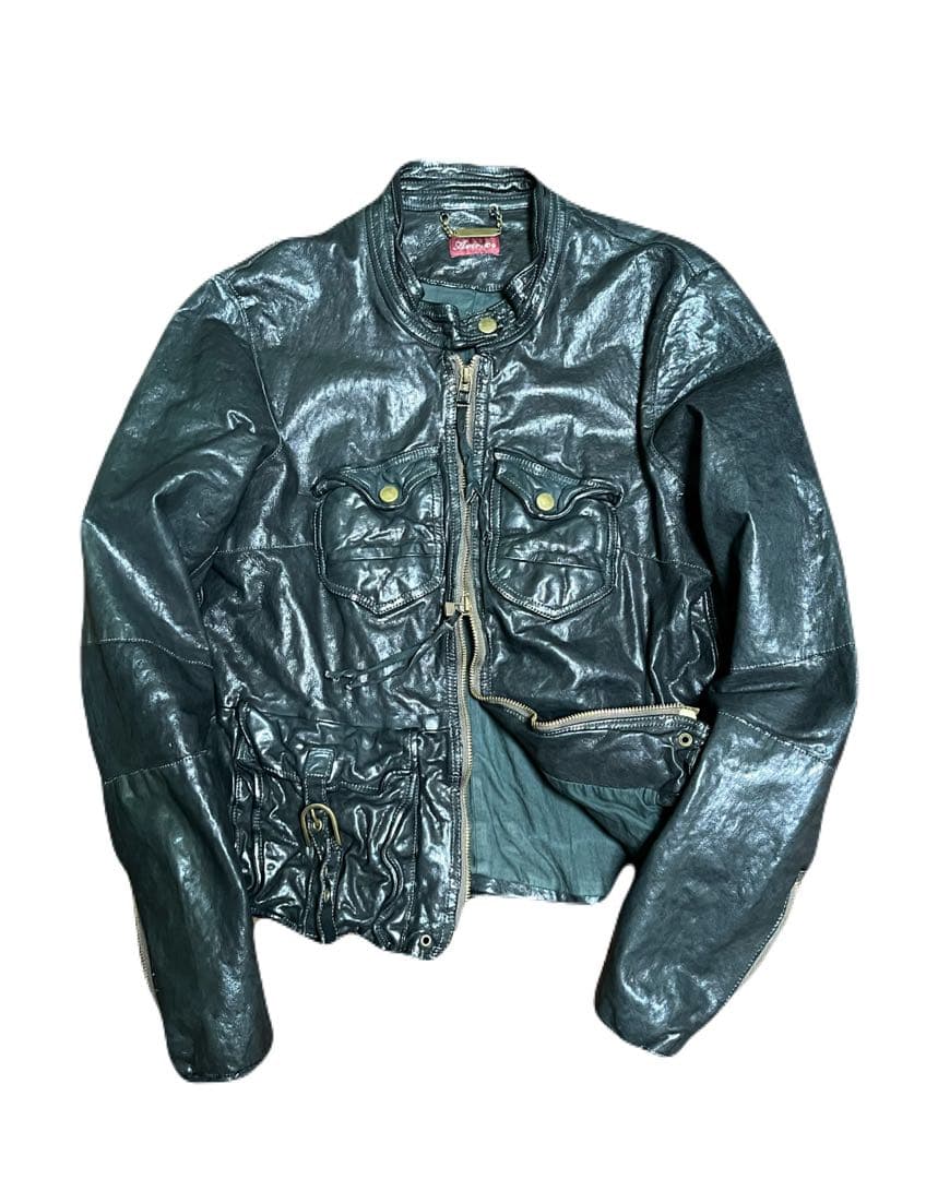 【Reem】archive avirex leather jacket
