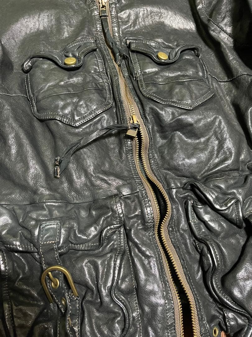 【Reem】archive avirex leather jacket