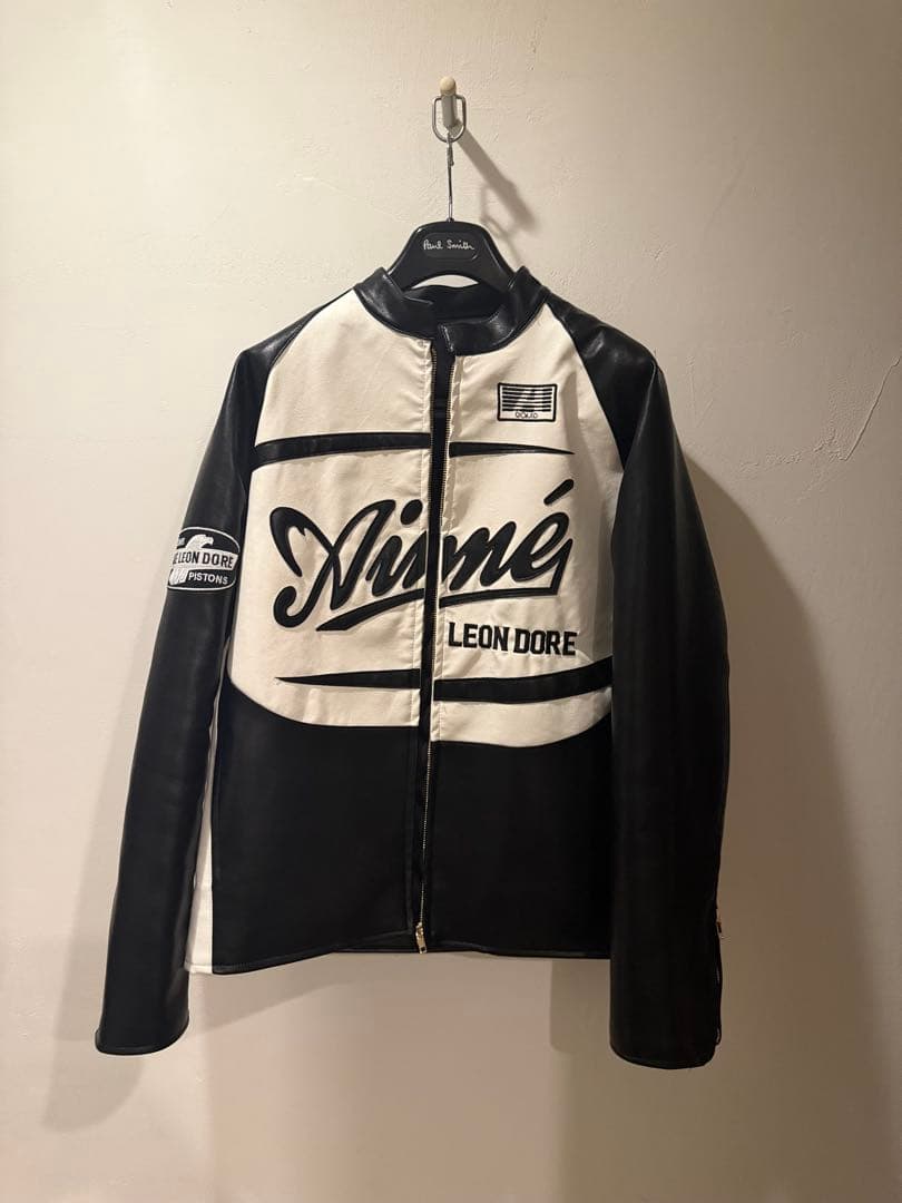ジャケット・アウター Aime Leon Dore Caferacer leatherjacket