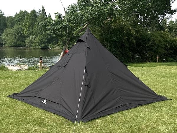 Go glamping 山稜 二又ティピーテント TC 180 黒色▫️使用1回