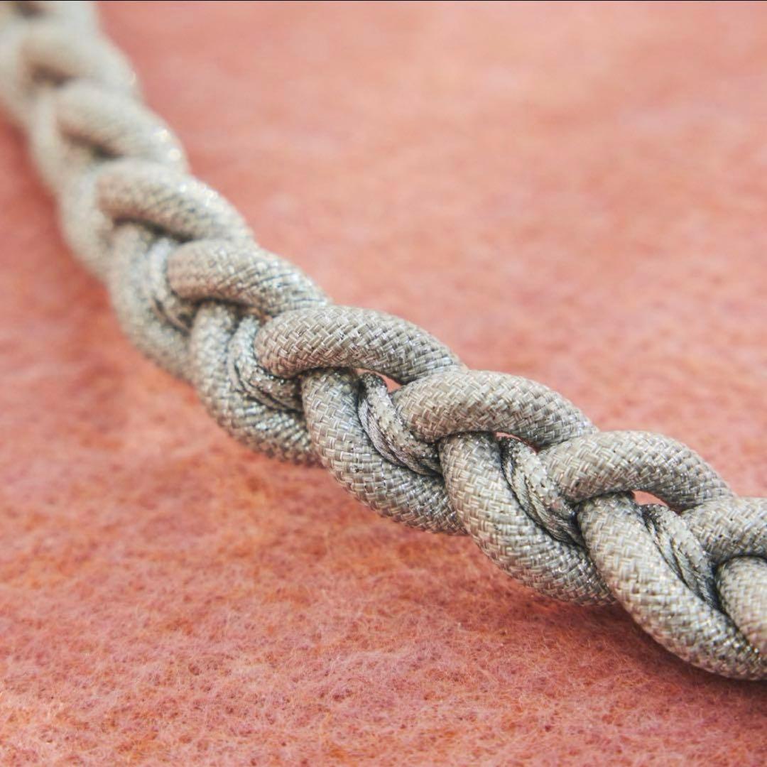 Topologie トポロジー 8.0mm ブレイデッド オーロープ　シルバー