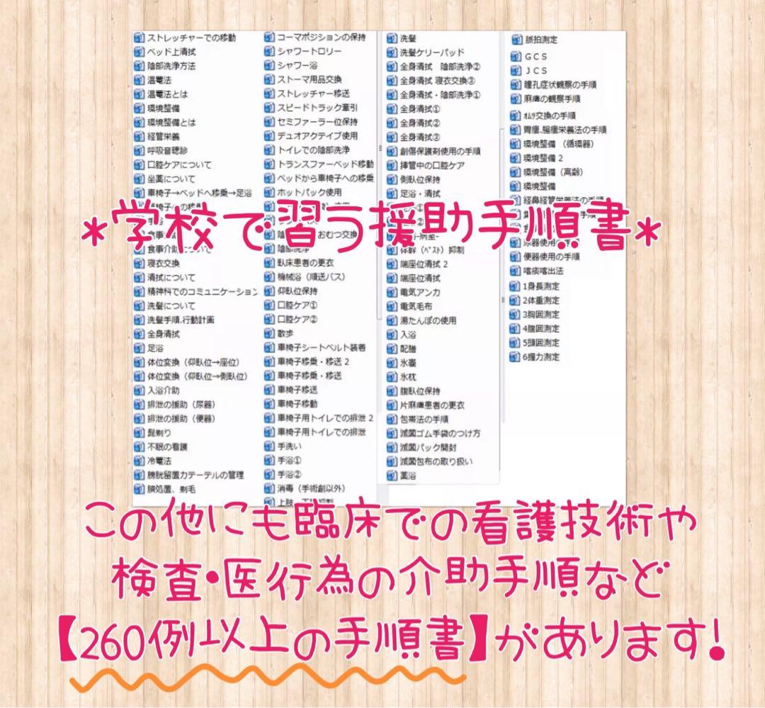 ＊看護学生 看護過程 看護学校 看護実習 アセスメント 手順書 関連図 国家試験