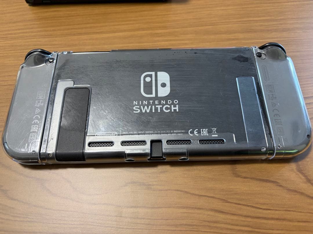 Nintendo Switch 本体 グレー 付属品あり　カバー付き