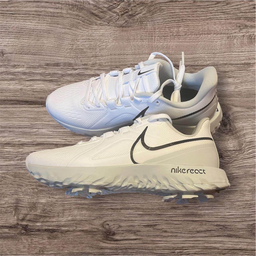 Nike React インフィニティゴルフシューズ 白　男女共通　25cm