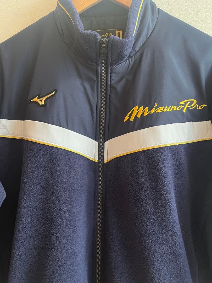 MizunoPro ネイビー フリースジャケット Ｏサイズ