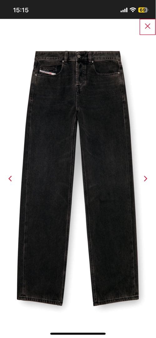 DIESEL ブラック　デニム　サイズ32インチ