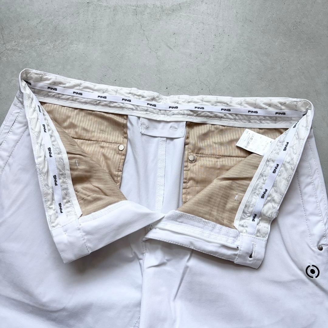 PING ピンアパレル ストレッチロングパンツ ロゴワッペン 3L 大きいサイズ
