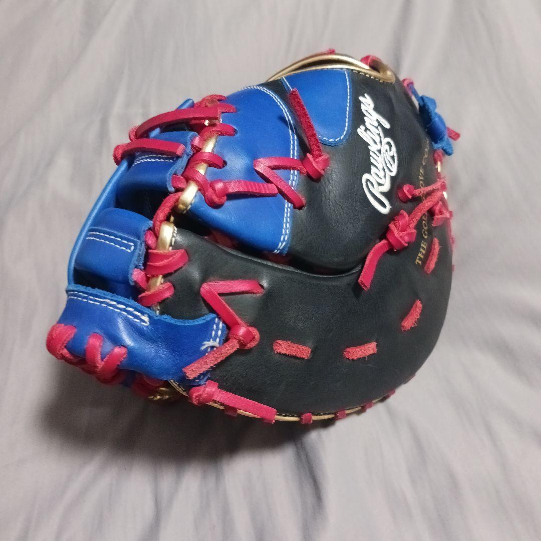 最終値下げ!ローリングス Rawlings 軟式 ファーストミット 青/黒