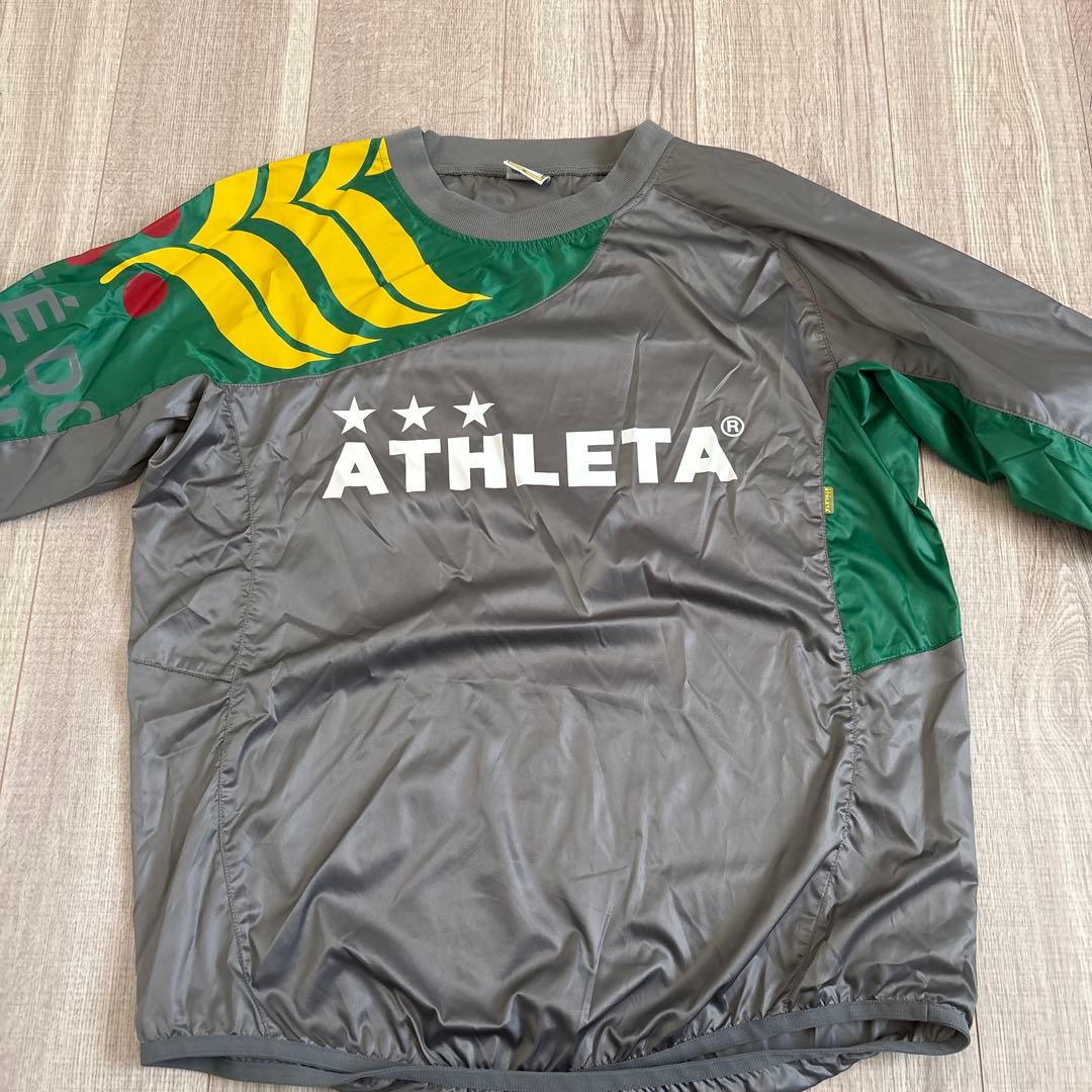 ATHLETA ピステ上下セット グレー/グリーン