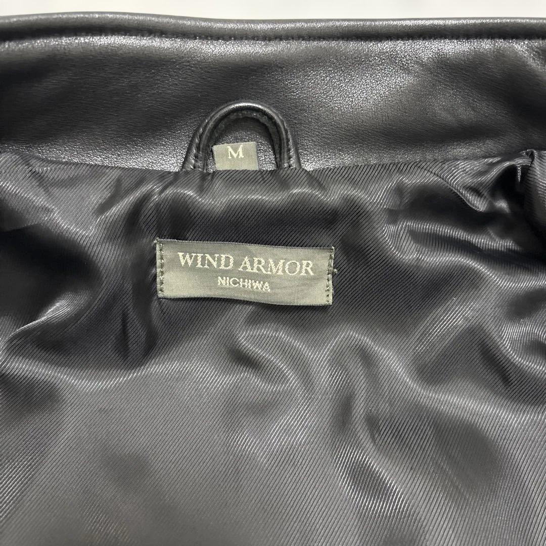 美品　カウレザー Wind Armor シングルライダースジャケット M