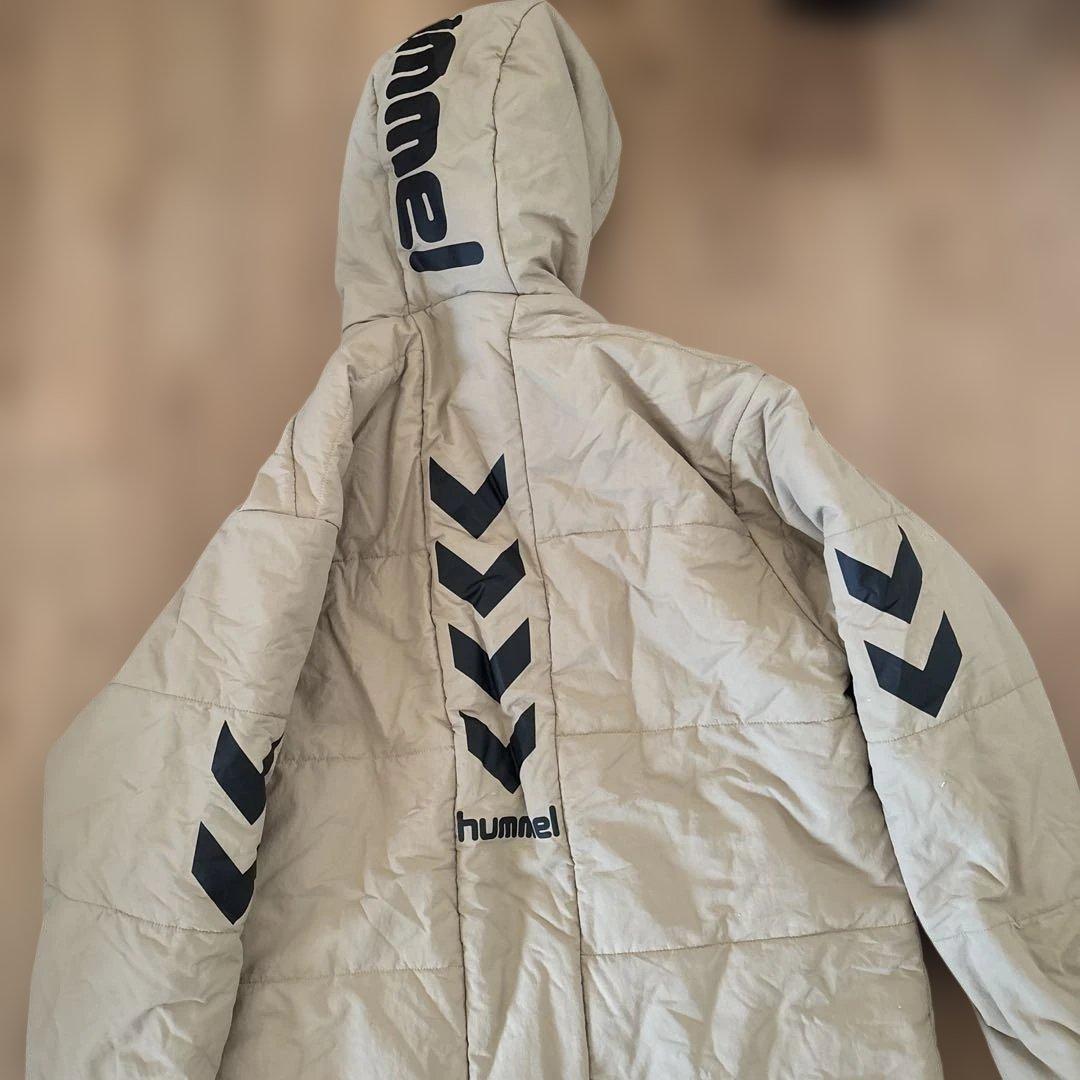 hummel フード付きベンチコート M ベージュ
