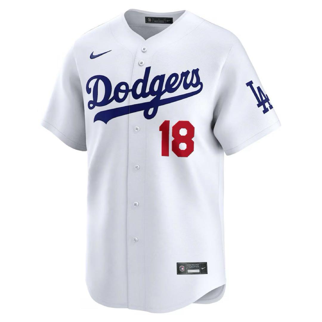 【正規品】山本由伸 漢字名MLBドジャース NIKEリミテッドプレイヤージャージ