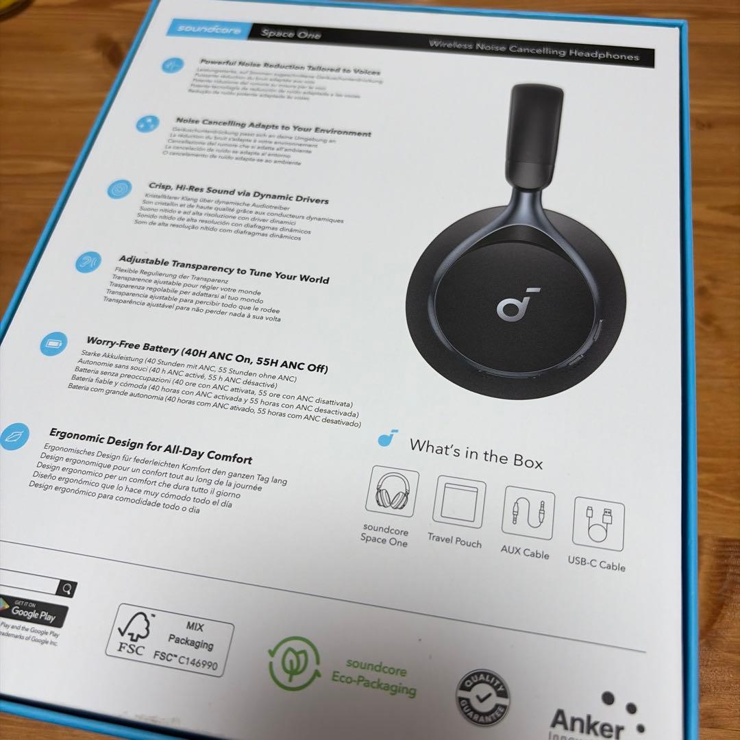 Soundcore Space One ワイヤレスヘッドホン