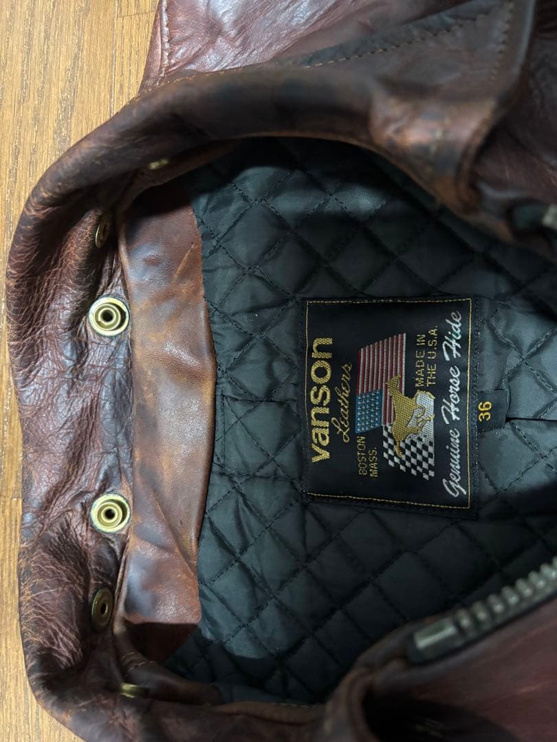 USA製 VANSON ホースハイド レザージャケット サイズ36