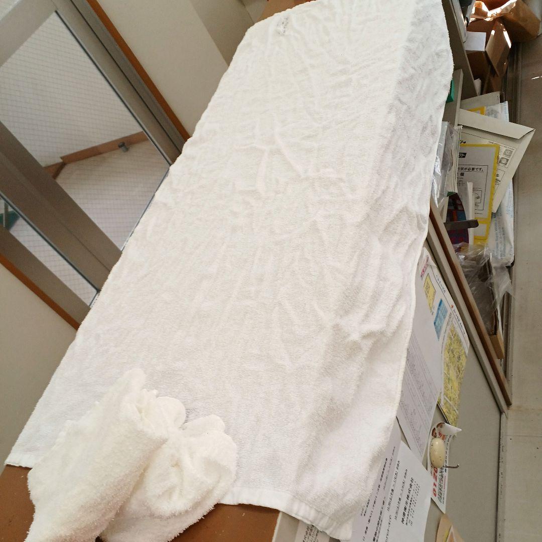 ⚫バスタオルウエス　白100枚　薄め⚫ ○圧縮梱包○