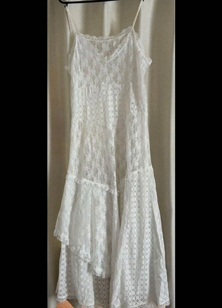 SLY COMBINATION LACE ドレス White