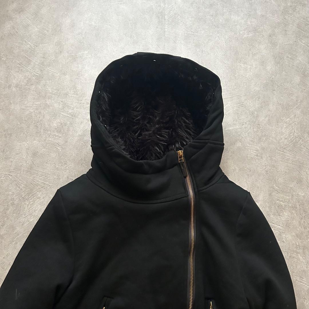 ジャケット・アウター archive grunge fur parka y2k black