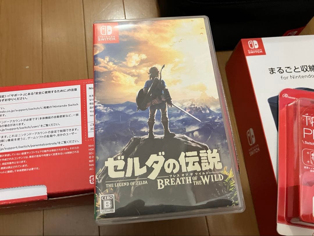 Nintendo Switch本体 + ゲームソフト3本 + TPUケース