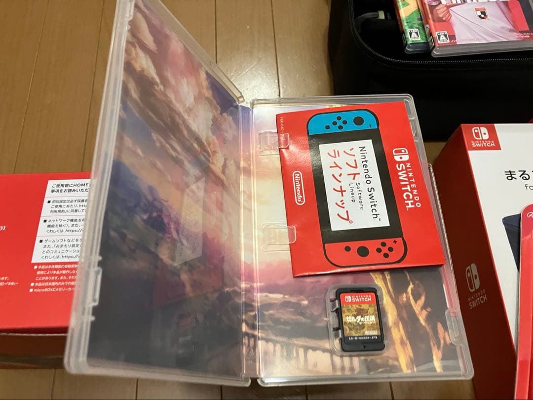 Nintendo Switch本体 + ゲームソフト3本 + TPUケース