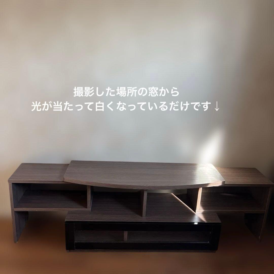 ブラウン✖️ブラック　テレビ台　コーナーテレビボード