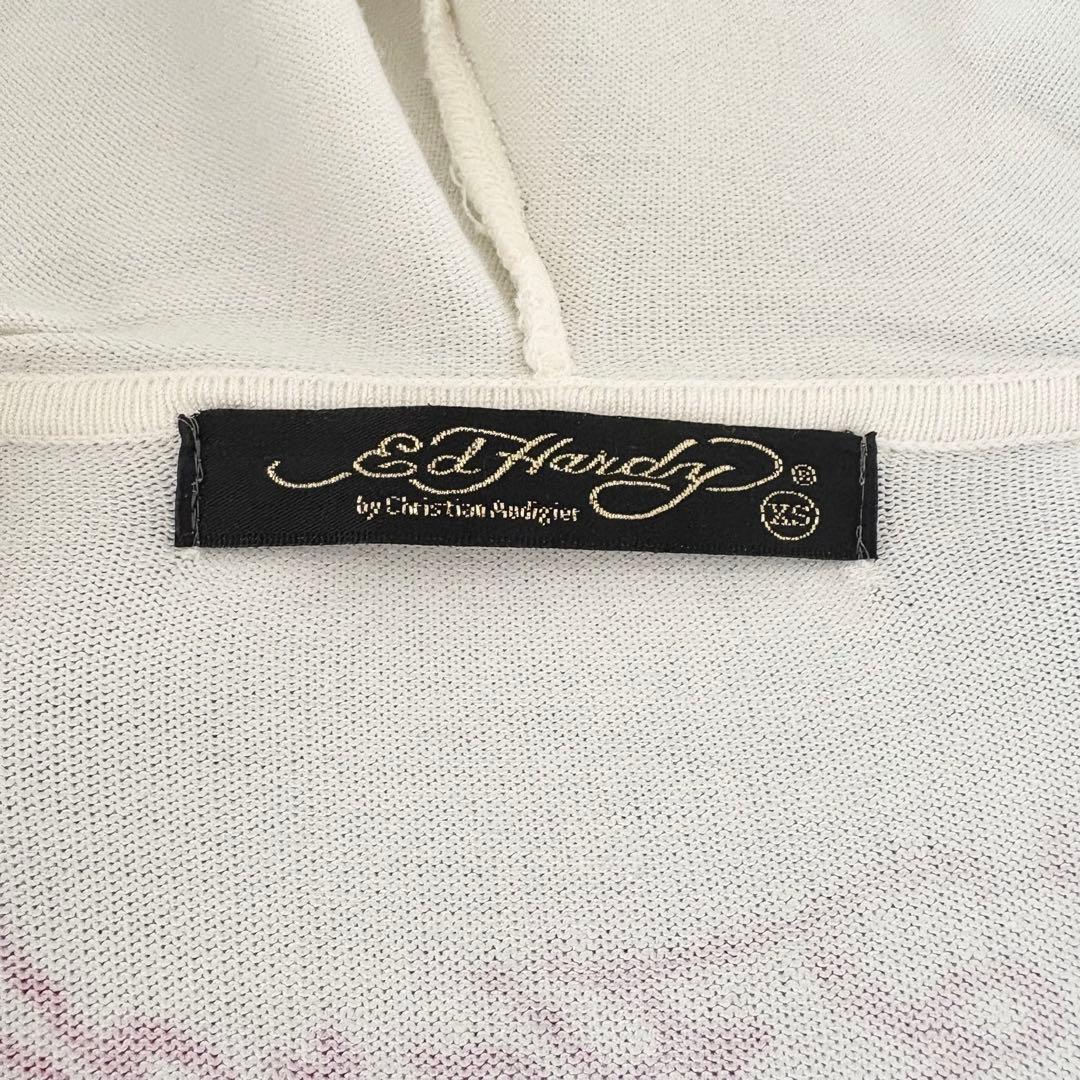 レア品 Ed Hardy ニットジップアップパーカー XS