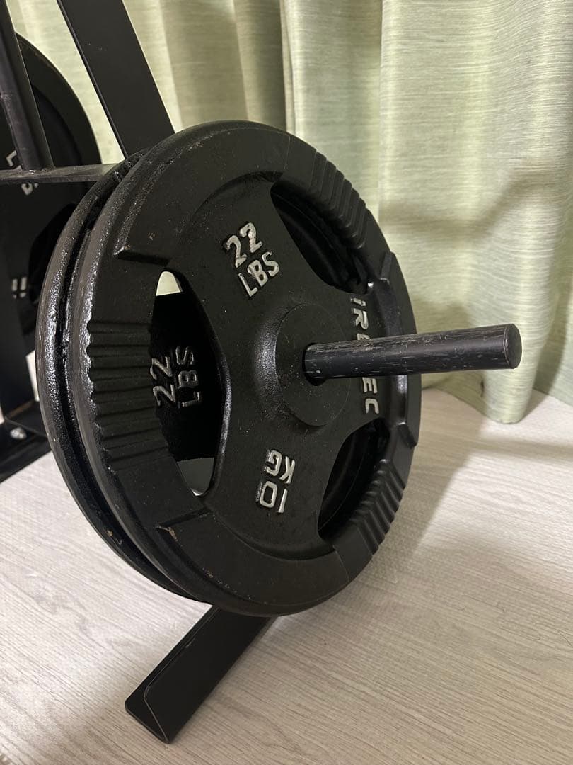 IROTEC プレートセット 計80kg プレートラック付 引き取り限定