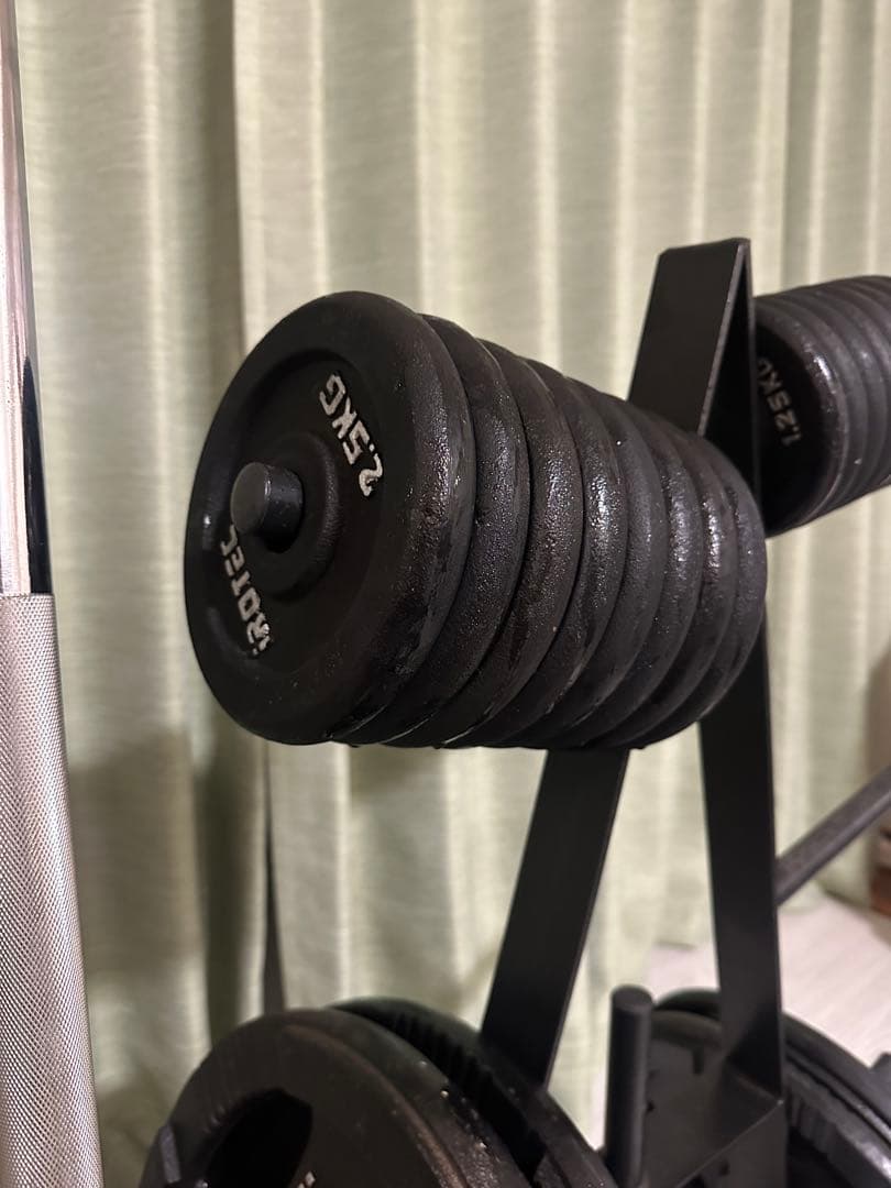IROTEC プレートセット 計80kg プレートラック付 引き取り限定