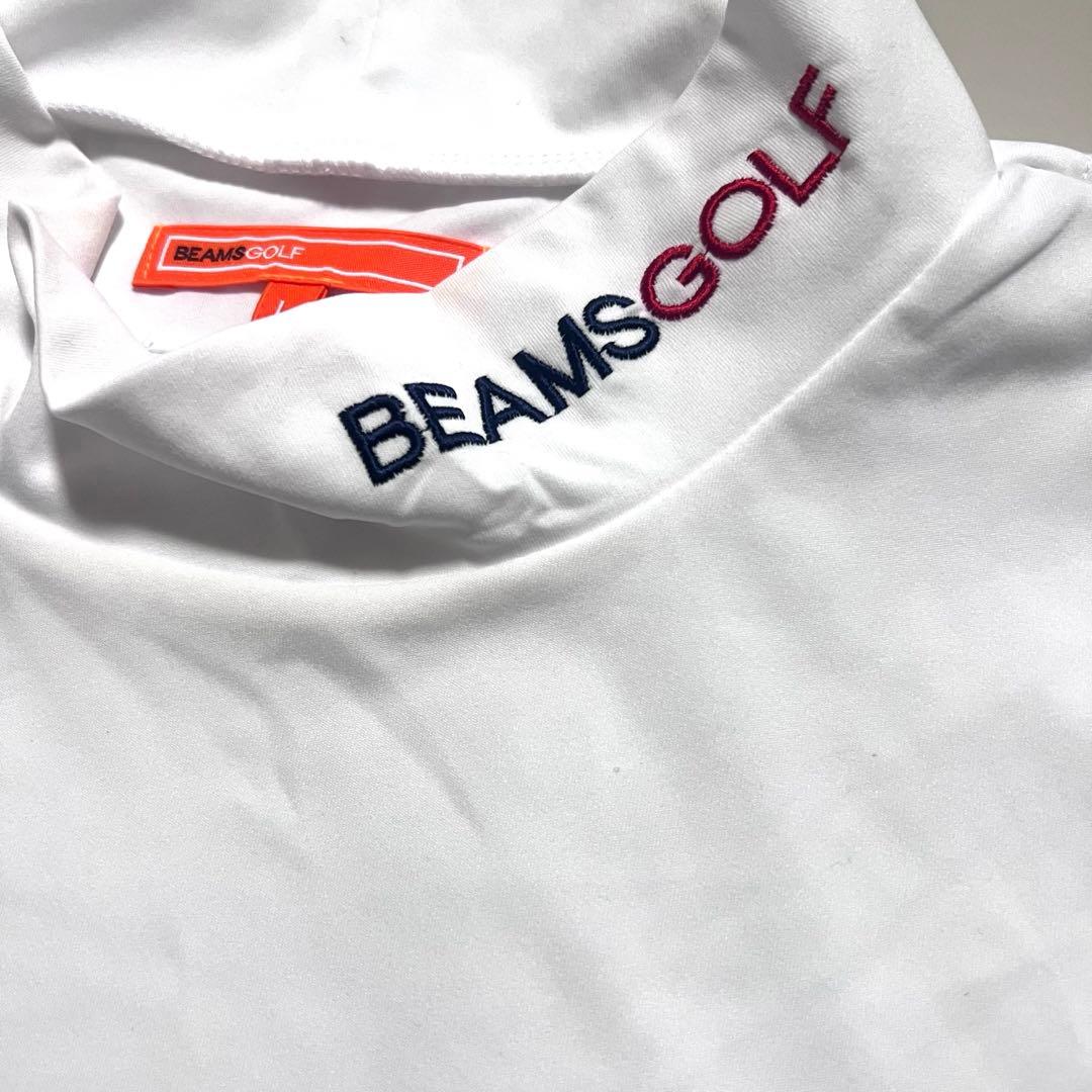 極美品 BEAMSGOLF モックネックシャツ 半袖 L ドライ ビームスゴルフ