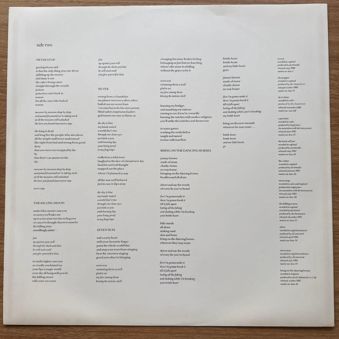 Echo & The Bunnymen – Songs To Learn &…