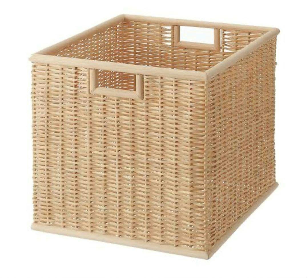 ※直接取引限定※美品【無印良品】 重なるブリ材長方形バスケット 特大　3個セット