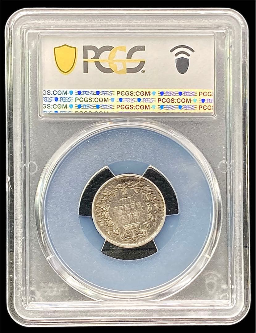 【PCGS VF30】1834年 イギリス ウィリアム４世 6ペンス 銀貨