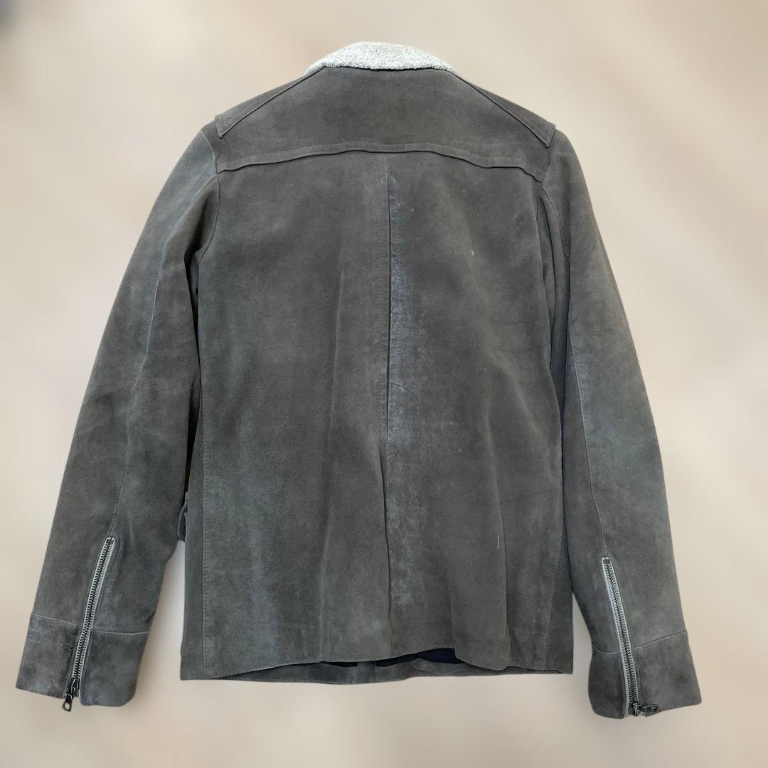 HAUTE スエード ボア襟　ジャケット