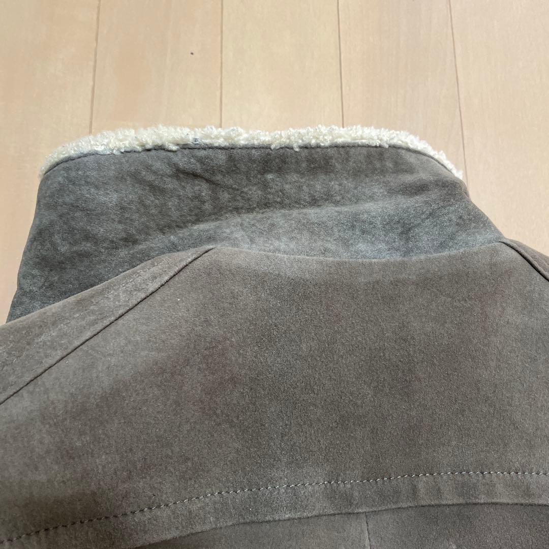 HAUTE スエード ボア襟　ジャケット
