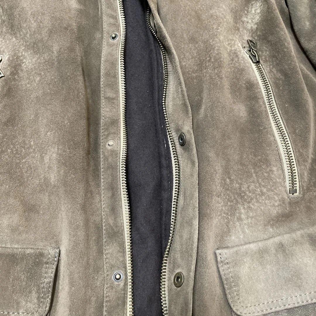 HAUTE スエード ボア襟　ジャケット