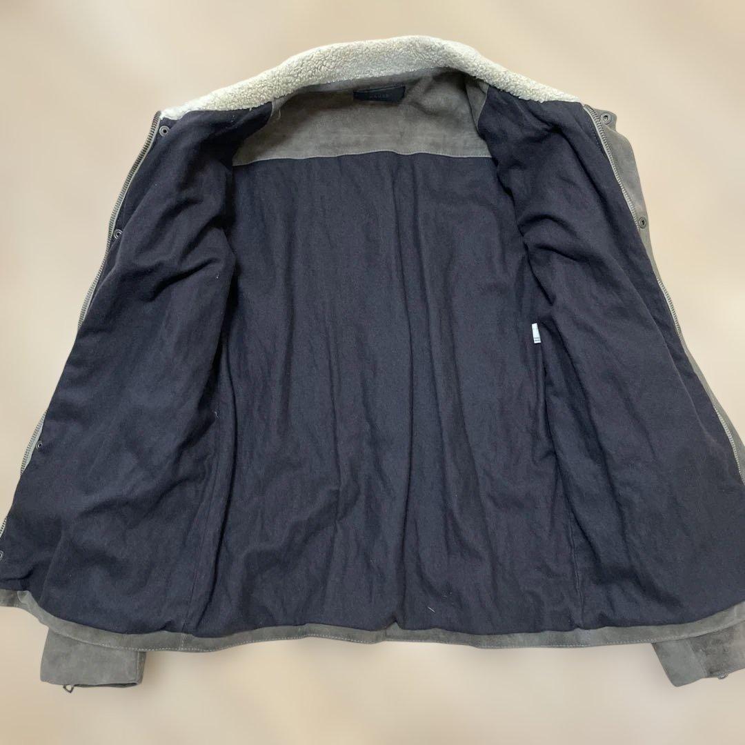 HAUTE スエード ボア襟　ジャケット