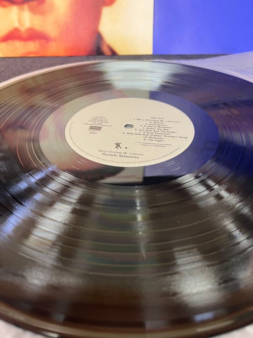 美盤 坂本龍一 戦場のメリークリスマス LP 邦楽レコード帯付　1983年